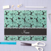 Eigen naam zeeluim groene glitter cheerleading tissuepapier (Craft)