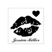 Eigen naam zogende Lips Rubberstempel (Afrduk)