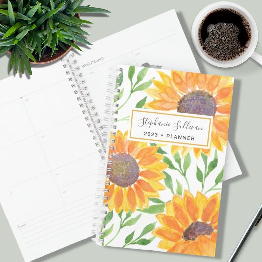 Eigen naam Zonnebloem Planner