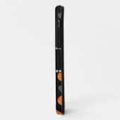 Eigen naam zwarte basketballen en harten Case-Mate iPhone case (Achterkant/links)