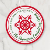 Eigen nationale feestdag 24 december bedankjes labels (Voorkant)