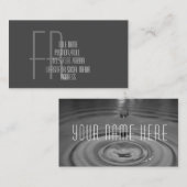 Eigen of drop spatten rimpels splash visitekaartje (Voorkant / Achterkant)