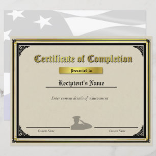 Eigen officier Salute Thin Blue Line Certificate
