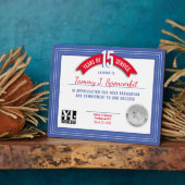 Eigen onderscheiding van mijlpaal in kleur fotoplaat (Zijkant)