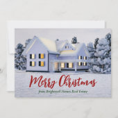 Eigen onroerend goed voor kerstmis feestdagenkaart (Voorkant)