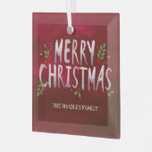 Eigen Ornament voor prettige kerstdagen (Voorkant links)