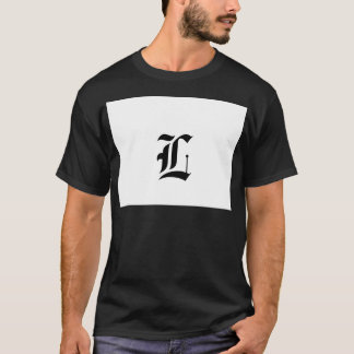 Eigen oude Engelse lettertypeletter (bv. L voor Le T-shirt