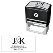 Eigen paar monogram  zelfinktende stempel (In situ)