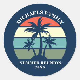 Eigen partij voor bloederige familie Reunion Sunse Ronde Sticker