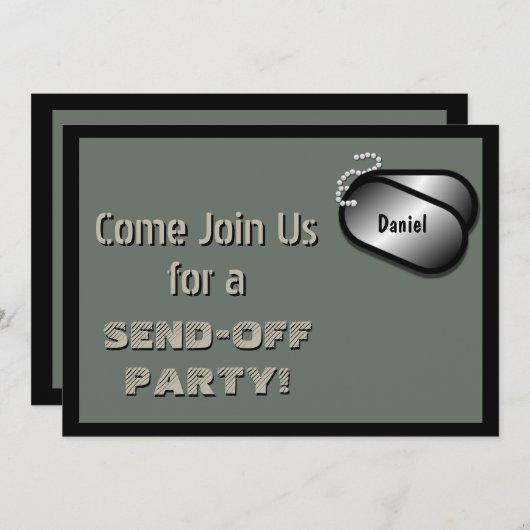 Eigen partij voor militaire implementatie kaart (Voorkant / Achterkant)