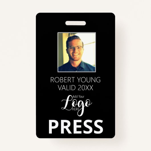 Eigen pers - Fotopas - Naam ID-ID-badge Badge (Voorkant)