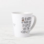 Eigen plezier in de kleine dingen in het leven zoa latte mok (Rechterhoek)
