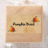 Eigen productlabel voor pompoenbrood etiket (Insitu)