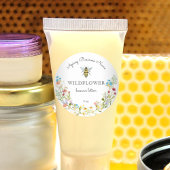 Eigen productlabel Wilde bloem Ronde Sticker