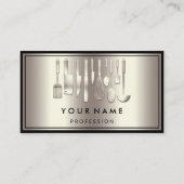 Eigen QR-CODE Logo Restaurant Kookt Kaas Roos Visitekaartje (Voorkant)