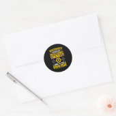 Eigen risico Mecronics Engineer Ronde Sticker (Envelop)