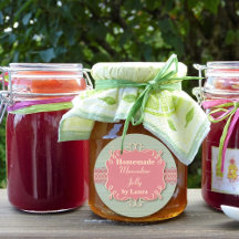 Eigen ronde homemade Country Jelly Label Sticker