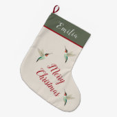 Eigen roofvogels grote kerstsok (Voorkant (Hangend))