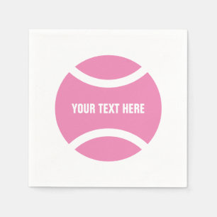 Eigen roze tennis ball Birthday party luiers Servet