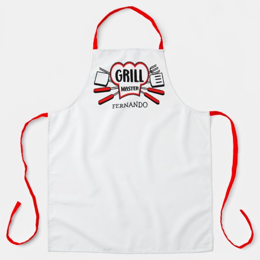 Eigen Schort voor grill (Voorkant)