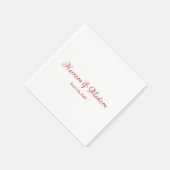 Eigen scriptkoppeling Datum elegant bruiloft Servet (Hoek)