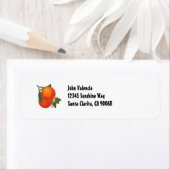 Eigen Sinaasappels met retro-adreslabel Etiket (Insitu)