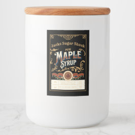 Eigen Sjabloon op label met APLYSPUIT (2 x 3 inch) Voedselcontainer Etiket