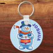 Eigen sleutelfiguren voor kerstmis. sleutelhanger (Voorkant)