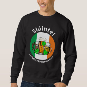 Eigen ST PATRICKS DAY Irish Flag Beer Unisex Trui