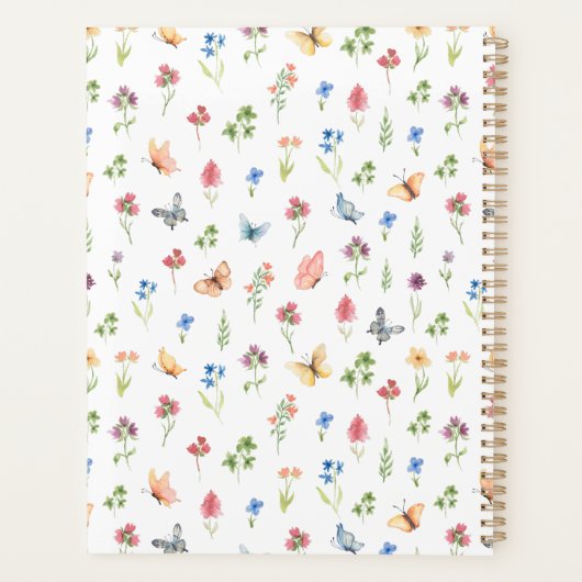 Eigen staartbloemen en vlinderbloemigen planner (Achterkant)