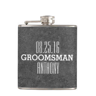 Eigen  stijl bruiloft Groomsman Flask Heupfles
