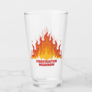 Eigen tekst Brandweerglas Glas