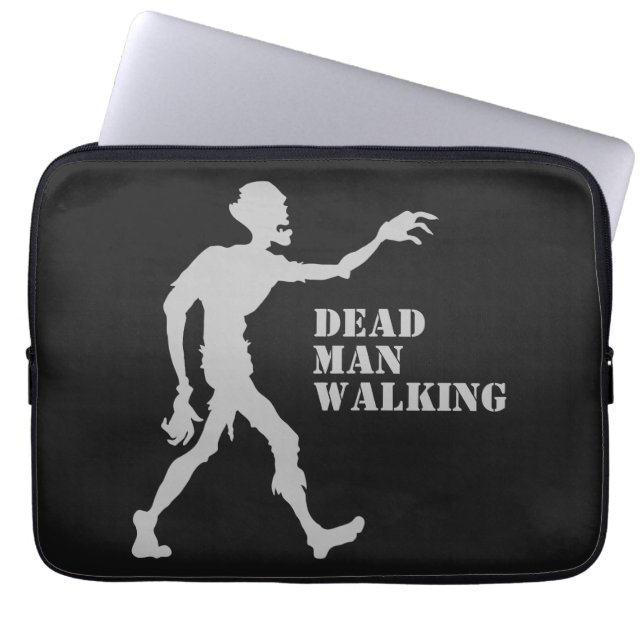 Eigen tekst en kleur Zombie-laptophoezen Laptop Sleeve (Voorkant)