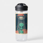 Eigen tekst en naam UFO Alien Waterfles (Voorkant)