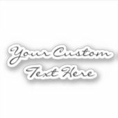 Eigen tekst Geïsoleerd Tumbler Decal Laptop Label (Voorkant)