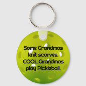 Eigen tekst Groene realistische pickleball Sleutelhanger (Voorkant)