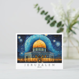 Eigen tekst, Jerusalem, Dome of Rock, Israël Briefkaart