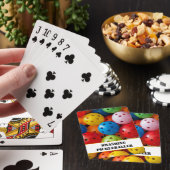 Eigen tekst Kleurrijke handpalmen Pokerkaarten (Insitu)