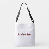 Eigen Tekst Naam Gedrukte Tassen-portefeuilles-Han Crossbody Tas (Achterkant)