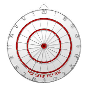 Eigen tekst, rode dubbele en driedubbele secties,  dartbord