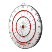 Eigen tekst, rode dubbele en driedubbele secties,  dartbord (Voorkant Rechts)