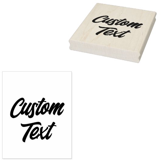 Eigen tekst Rubber Stempel (Gestempeld)