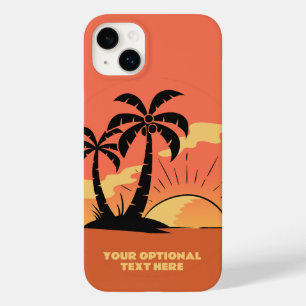 Eigen tekst Tropische Island Sunset Case-Mate iPhone 14 Plus Hoesje