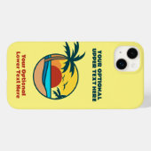Eigen tekst Tropische Island Sunset Case-Mate iPhone Case (Achterkant (horizontaal))