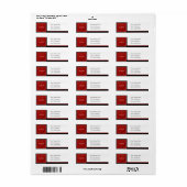 Eigen terugzendlabel Alabama Heart Map Etiket (Full Sheet)