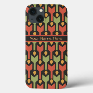 Eigen tribaal Egyptisch rood-Pijl-patroon iPhone 13 Hoesje