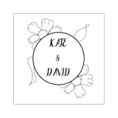 Eigen trouwstempel, rubbertrouwstempel, aangepast 	rubberstempel (Afrduk)