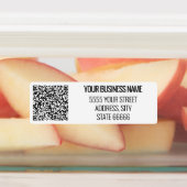 Eigen uw bedrijfsnaam adres QR-codebabels Labels (Aangebracht)