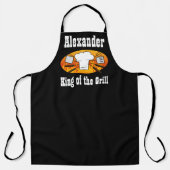 Eigen vader koning van Grill BBQ Grilling Fathers  Schort (Voorkant)