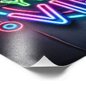 Eigen vibe - Neon Motivatie Poster (Hoek)